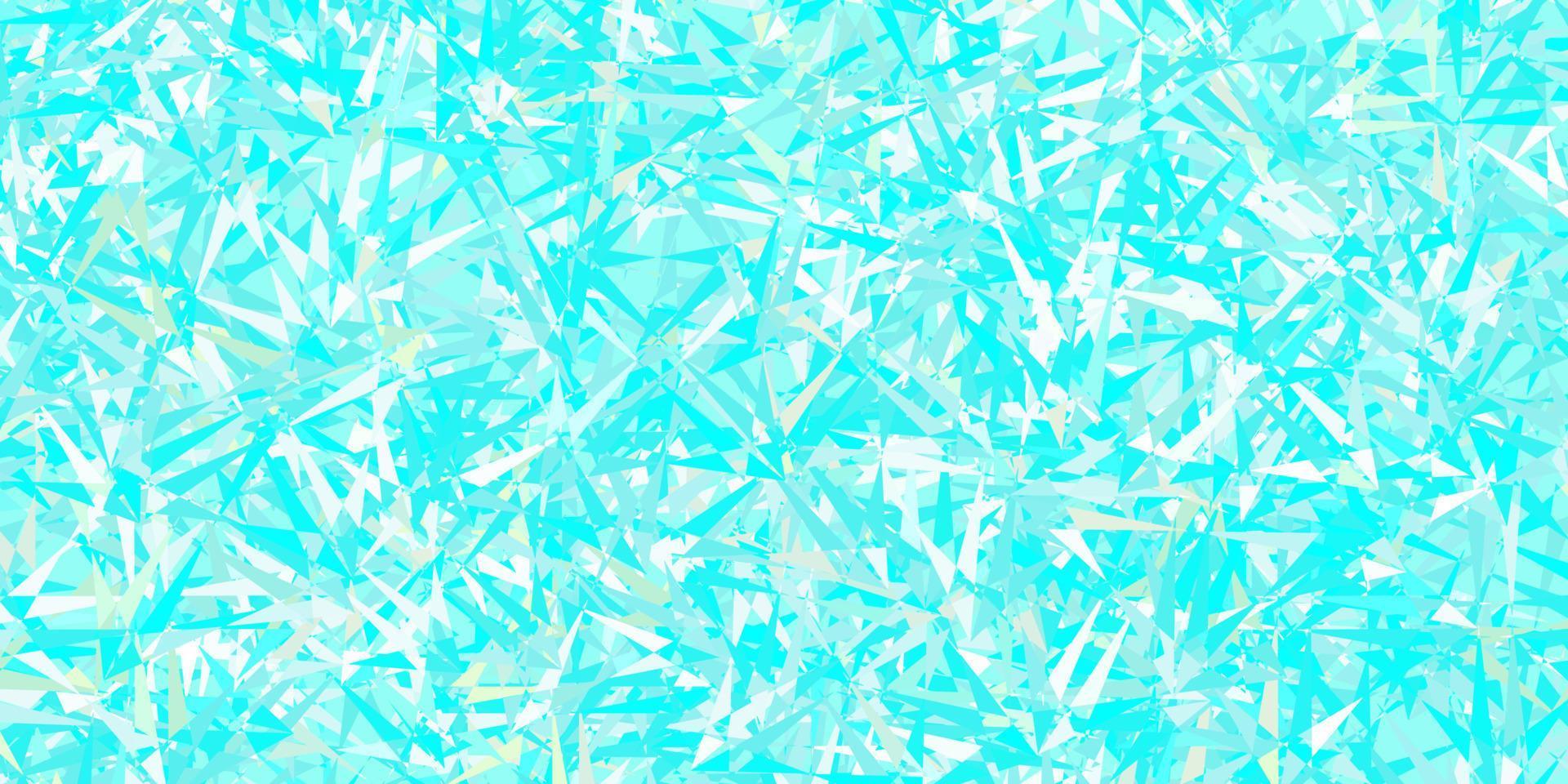 Light blue, green vector template with triangle shapes.