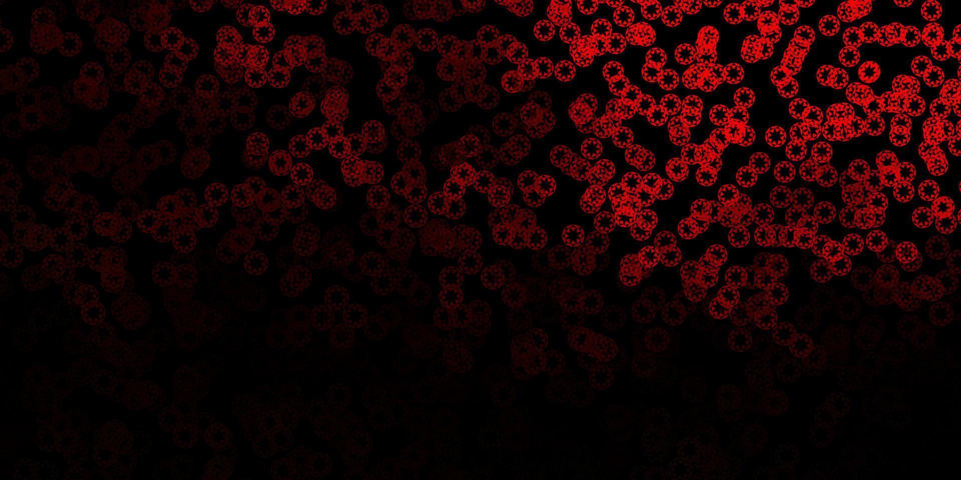 plantilla de vector rojo oscuro con círculos.