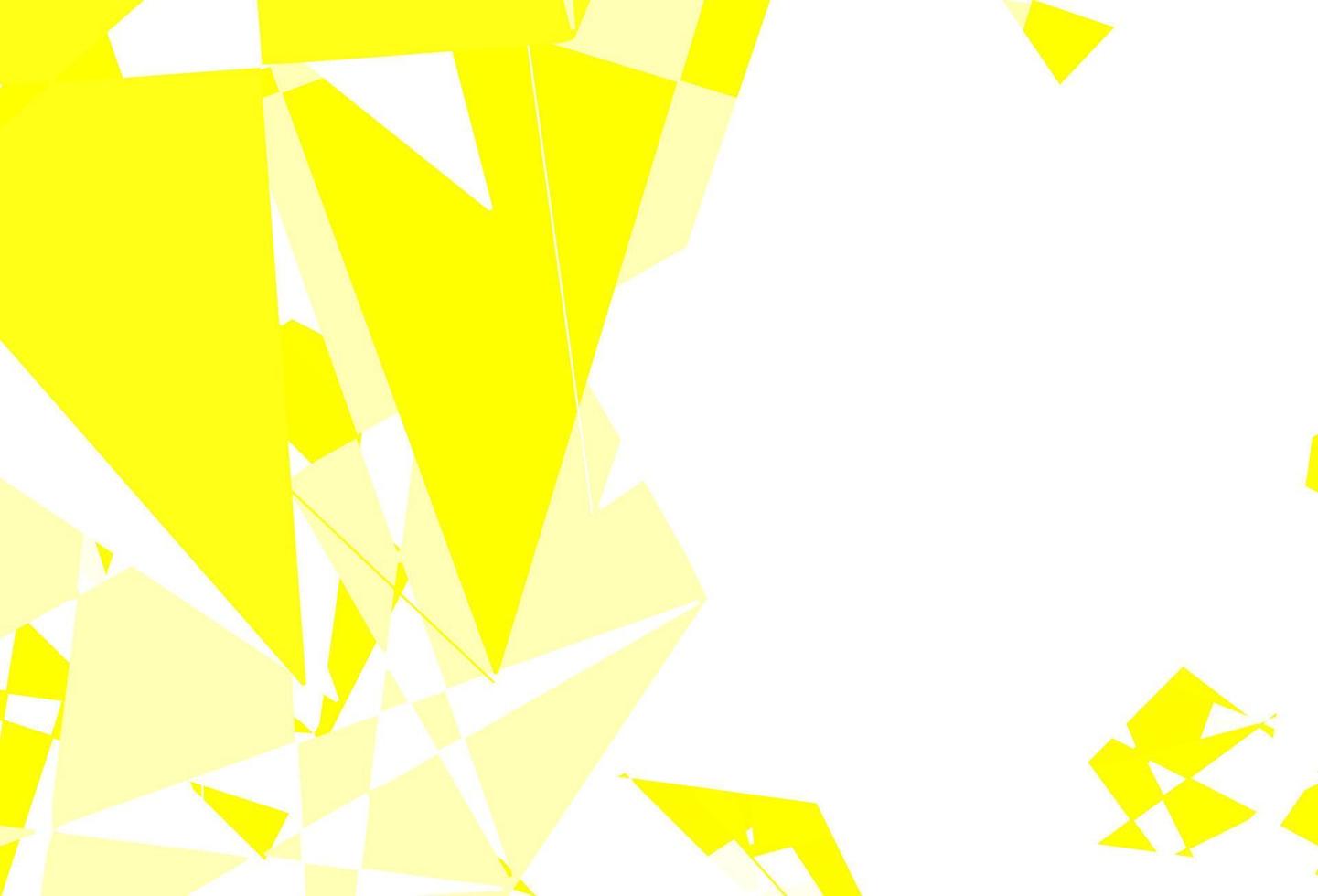 patrón de vector amarillo claro con formas abstractas.