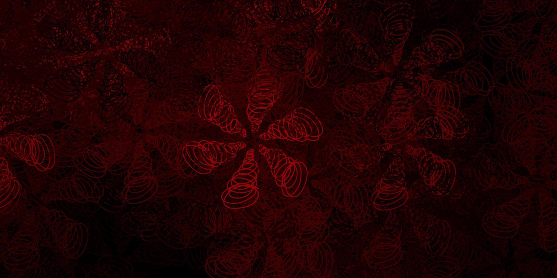 Dark red vector background with spots.