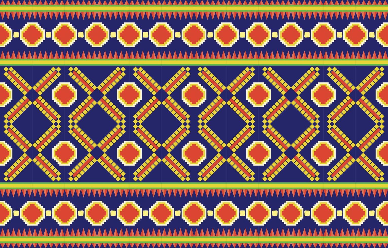 Geometric oriental tribal ethnic pattern traditional background Design for carpet,wallpaper,clothing,wrapping,batik,fabric,Vector illustration embroidery style. vector