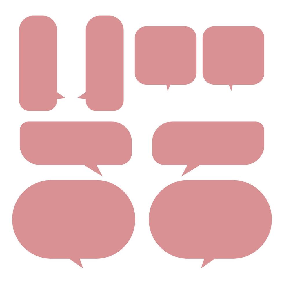 Set speech bubble on a white background, vector speaking or chat talk box , icon balloon text or communication,speak cloud for cartoon and comic, message dialog