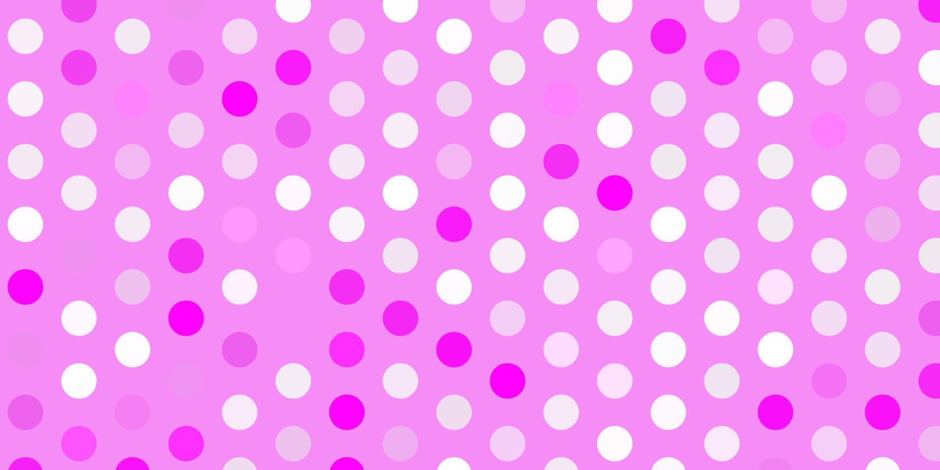 Light purple, pink vector backdrop with dots.