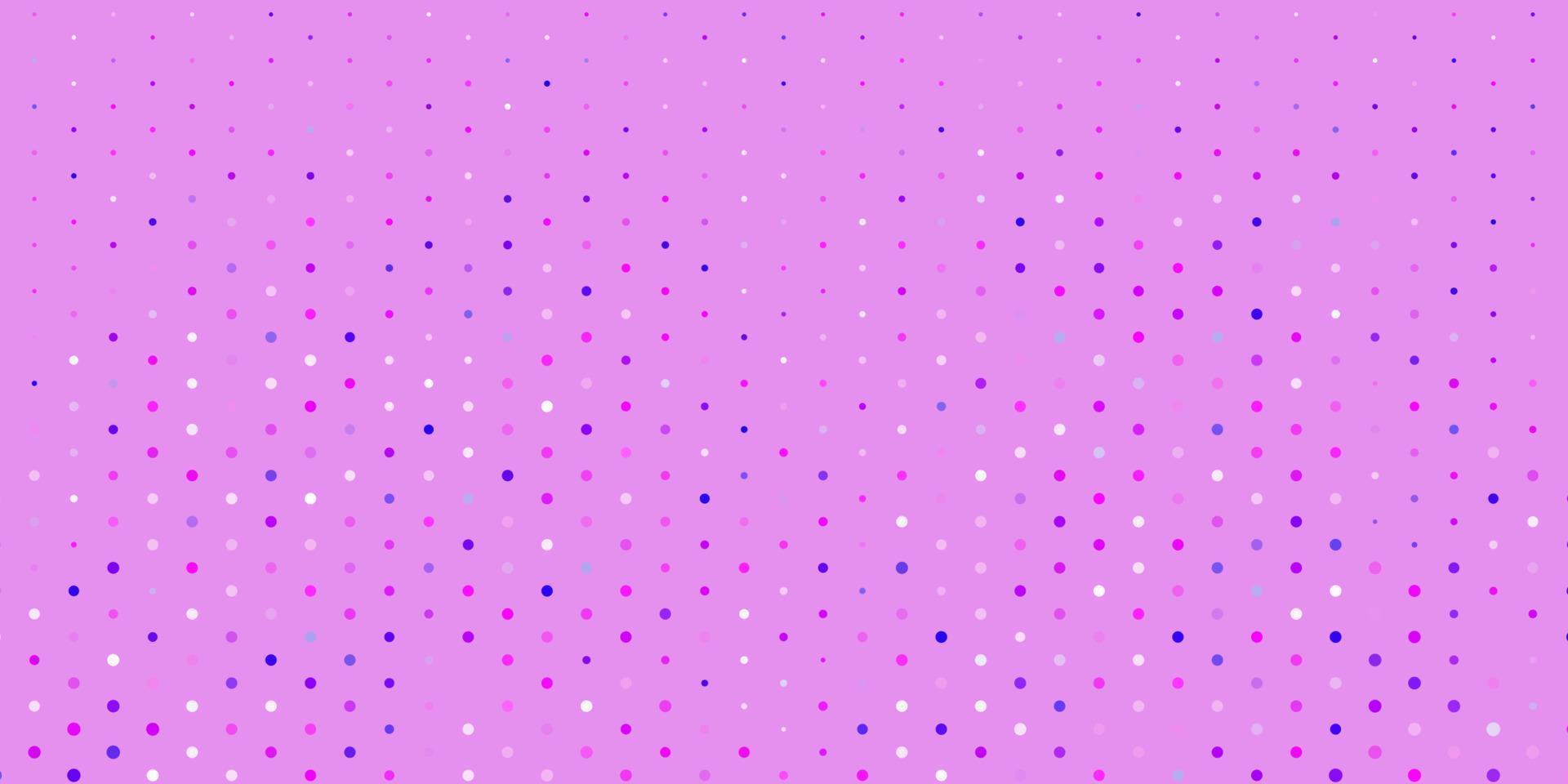 Light purple, pink vector backdrop with dots.