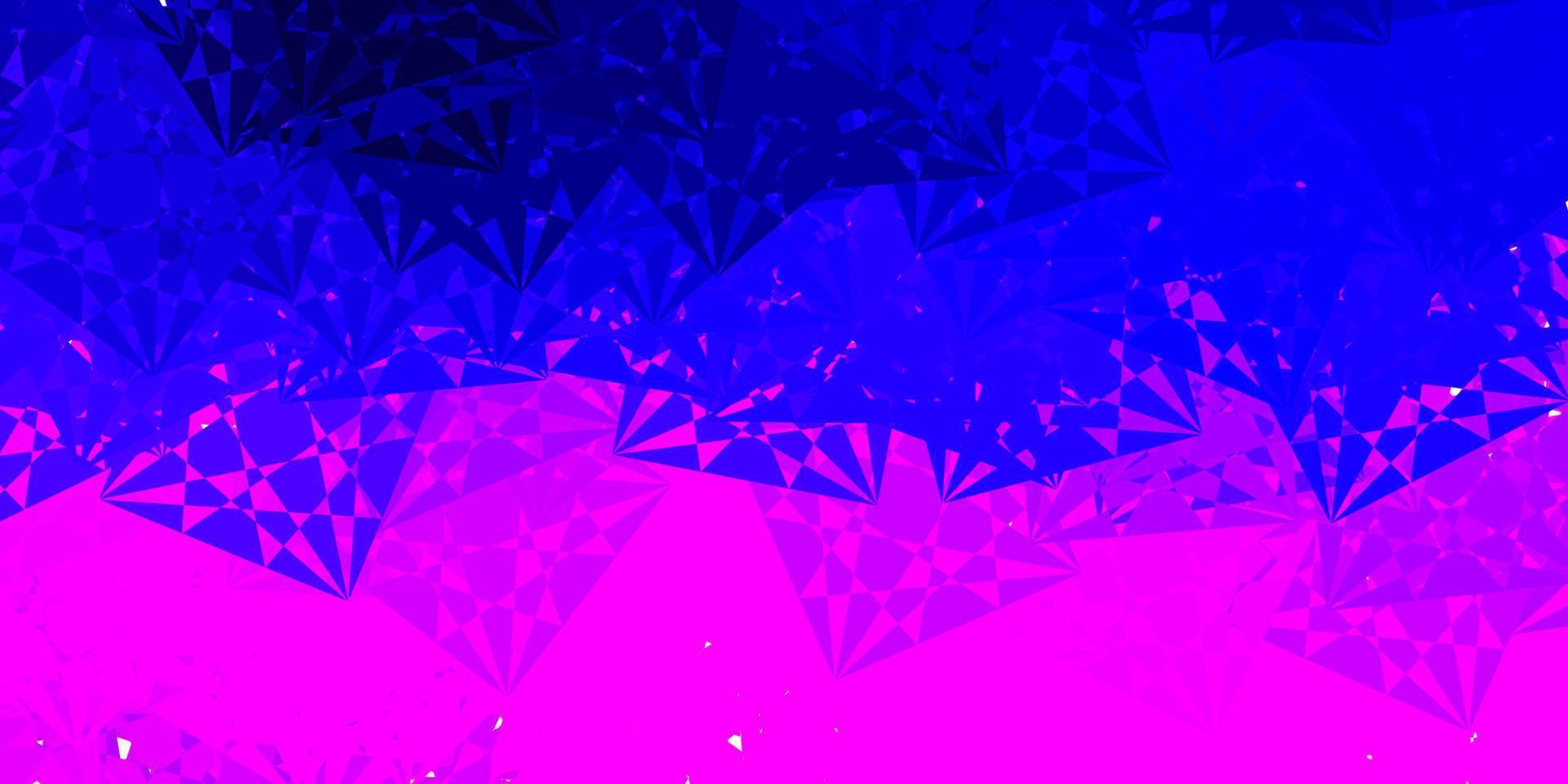 Light Purple, Pink vector texture with random triangles.