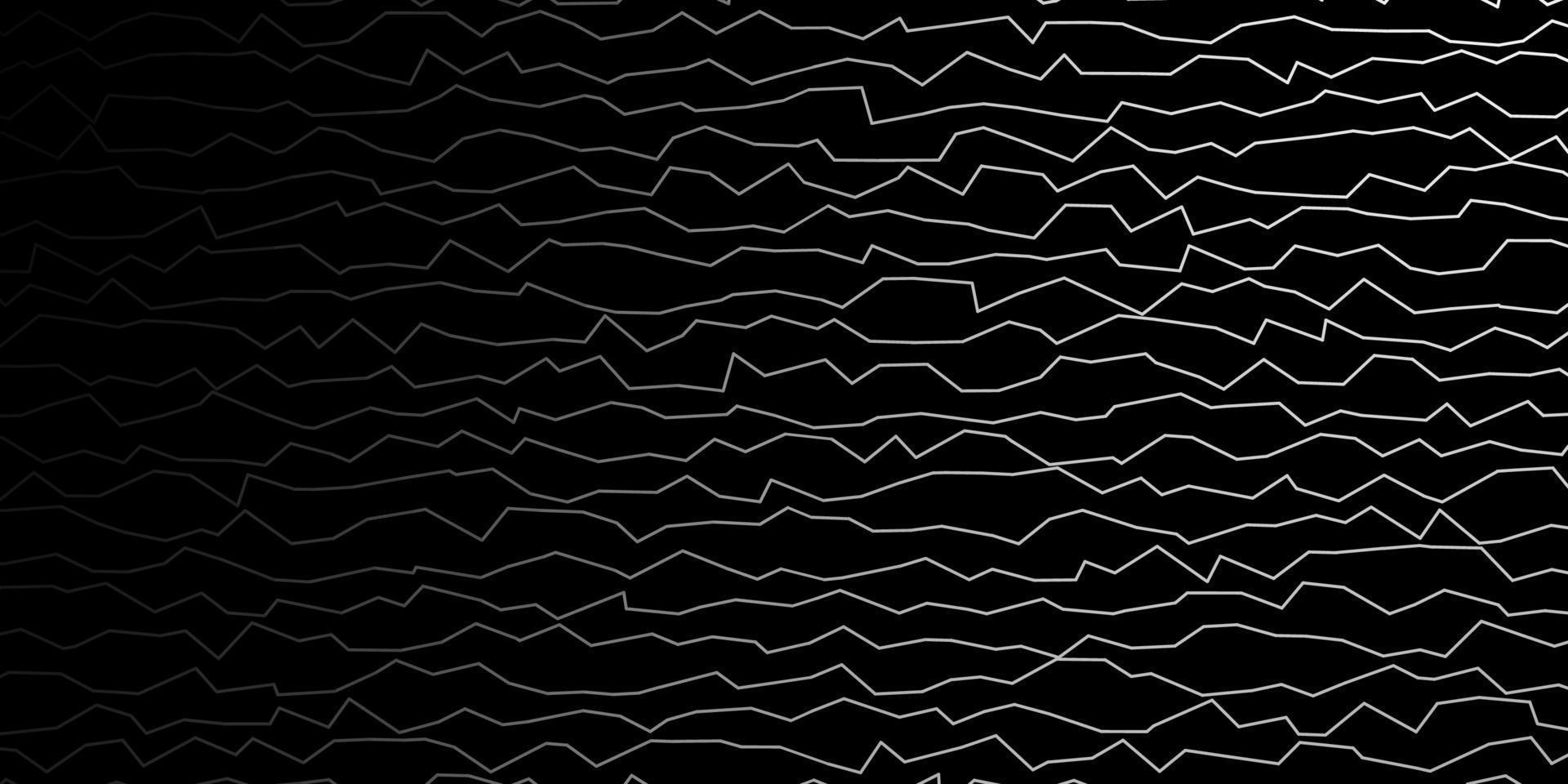 Dark Gray vector texture with curves.