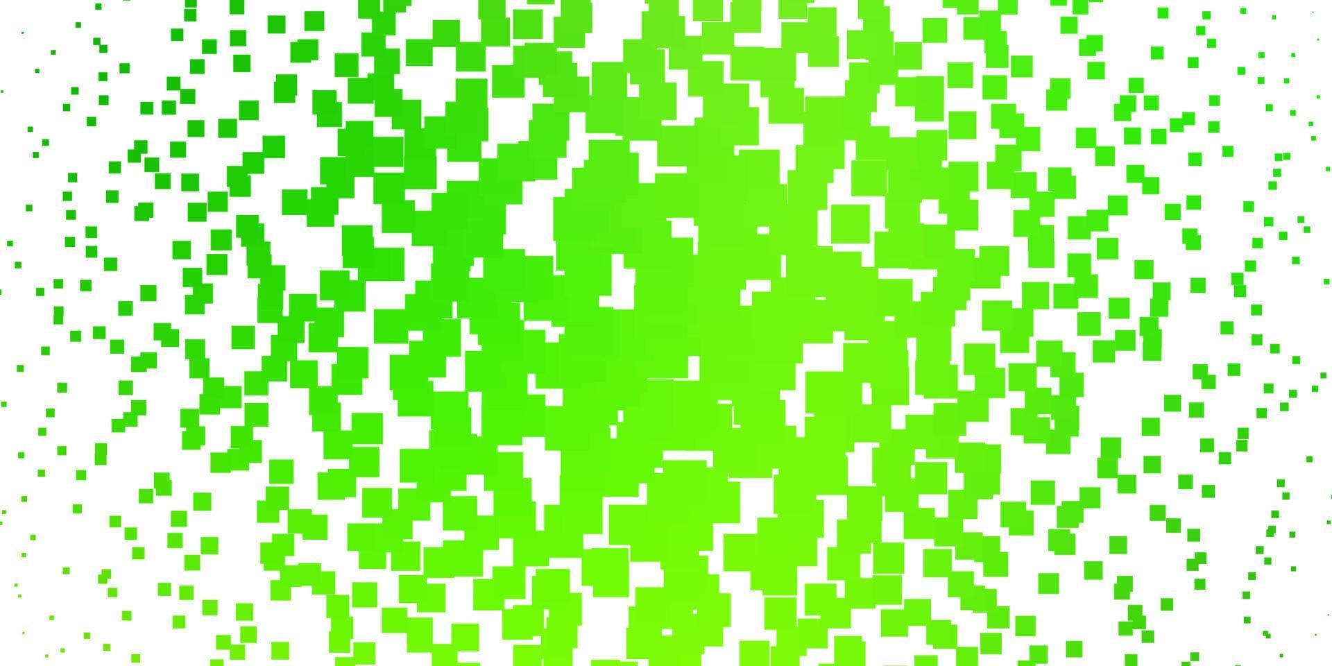 textura de vector verde claro en estilo rectangular.