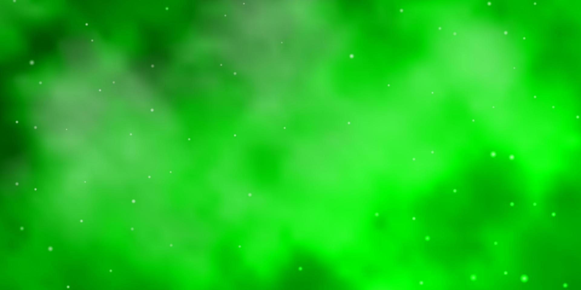 Light Green vector layout with bright stars.