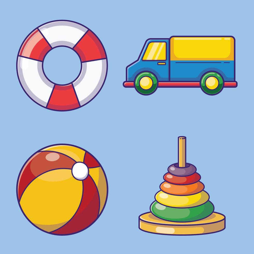 Toys set vector