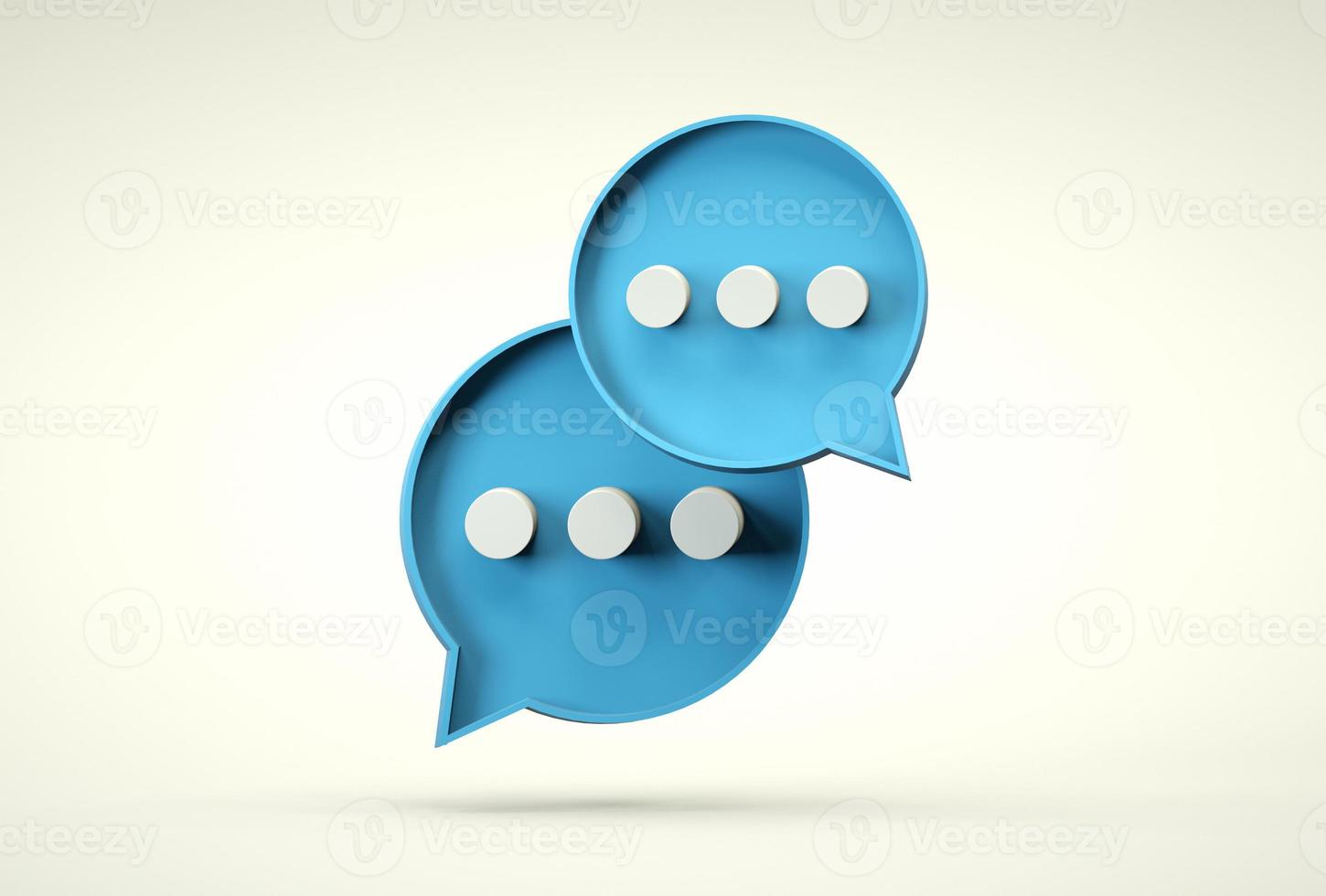 Chat bubbles, typing icon. Smartphone chat app photo