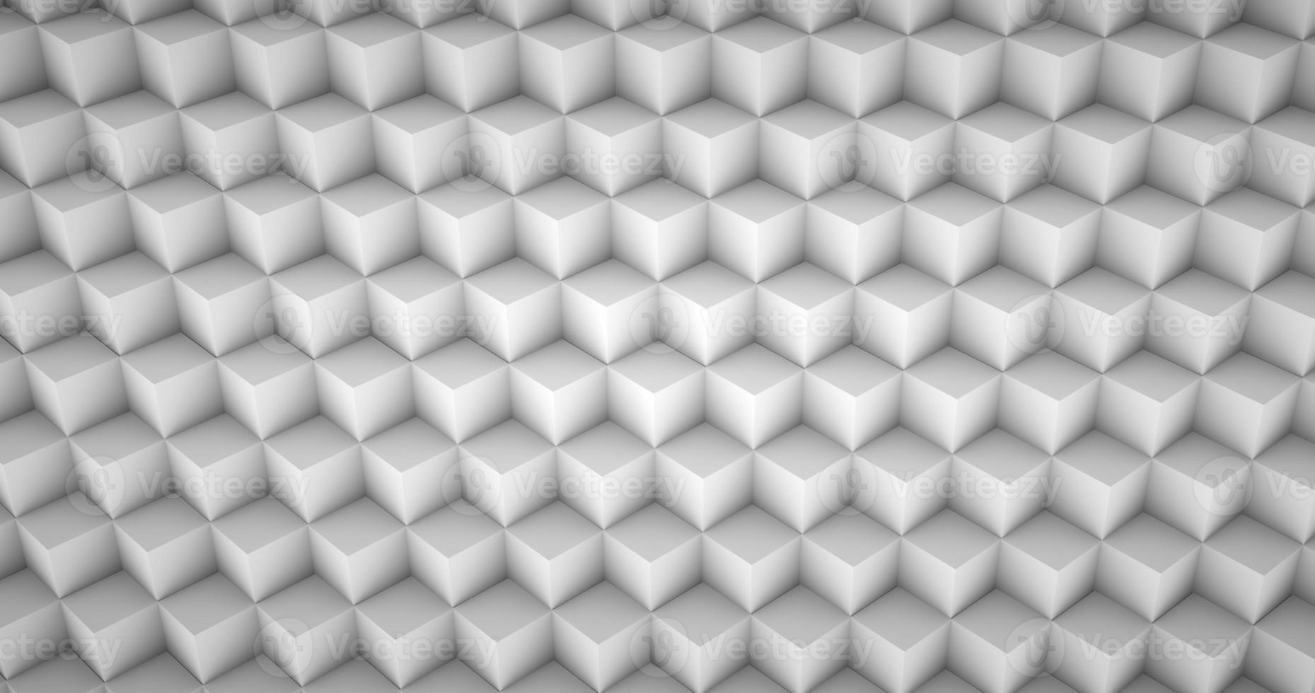 Background with white cubes and realistic shadow photo