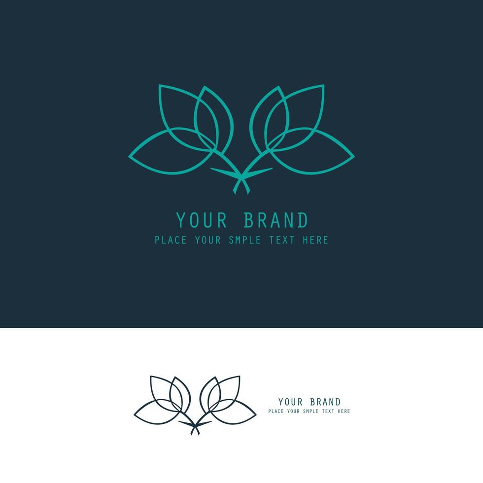 flower outline logo.eps vector