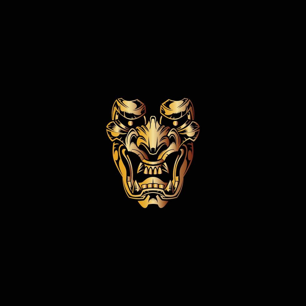 devil mask vector logo.eps