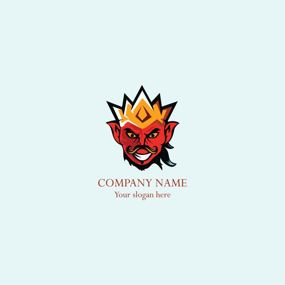 king man abstract vector logo.eps