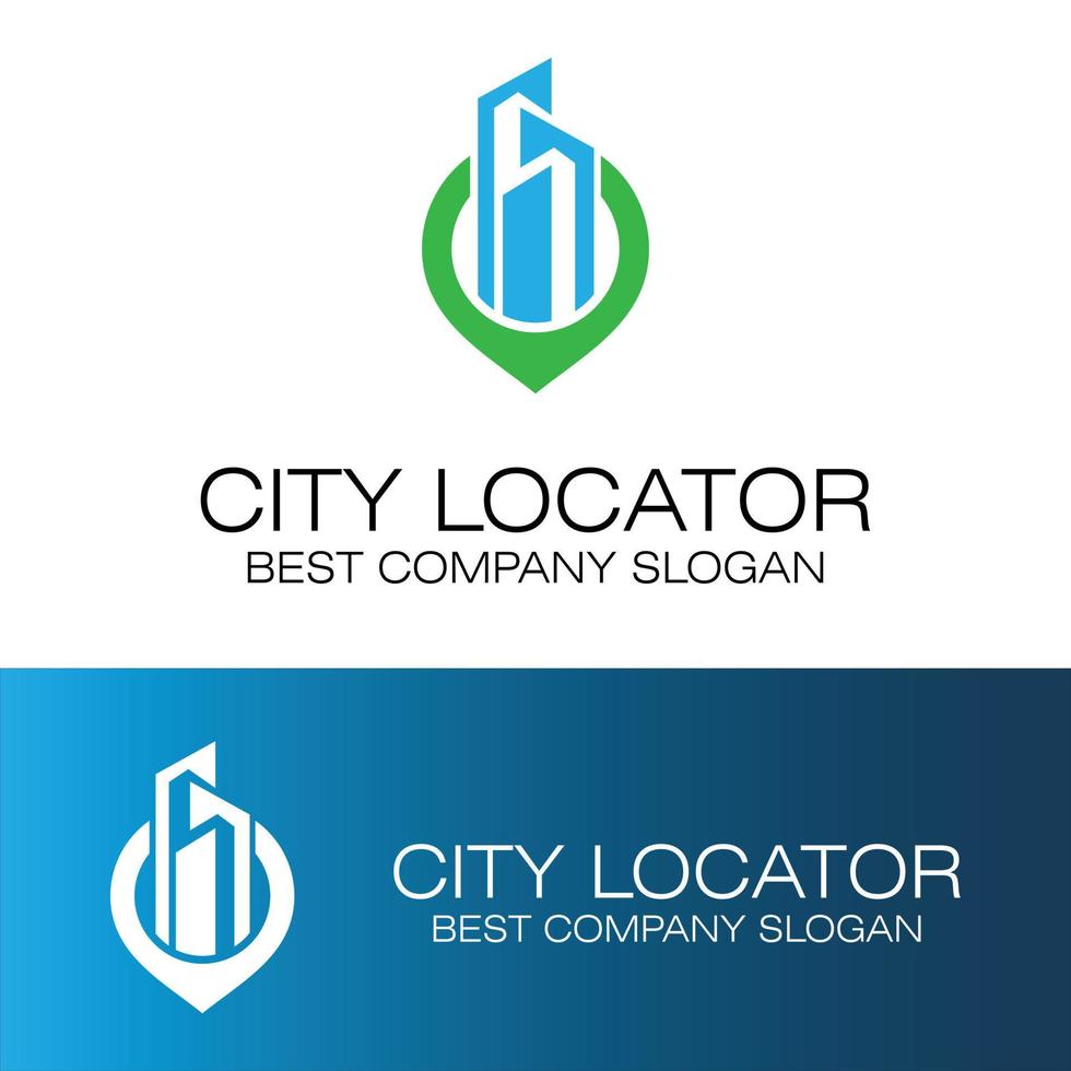 city pointer location logo.eps vector