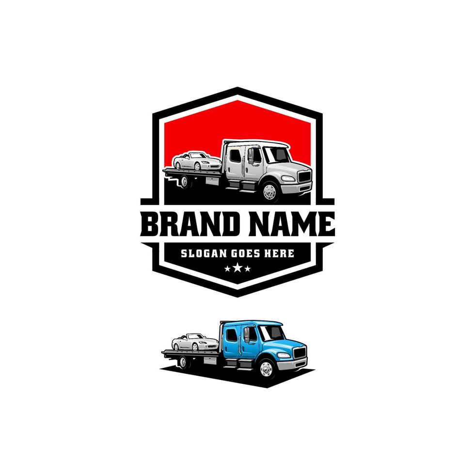 towing truck logo vector