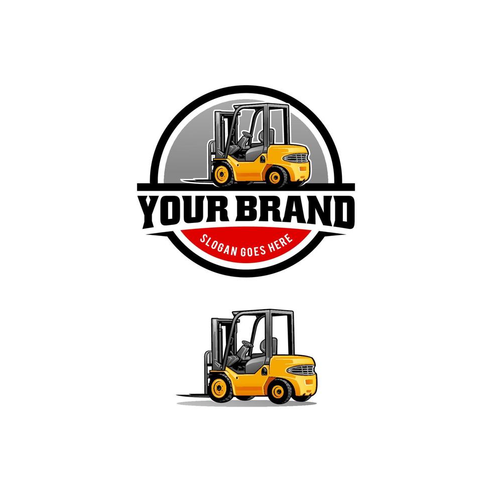 forklift vector isolated for illustration logo design