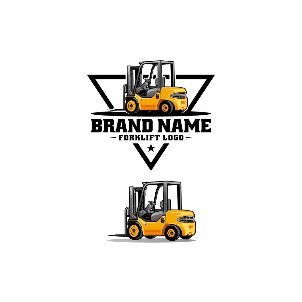 forklift vector isolated for illustration logo design