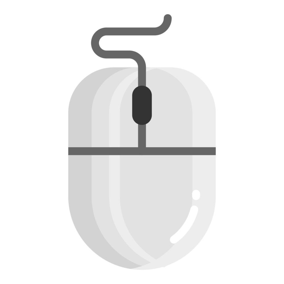 mouse vector flat icon, school and education icon