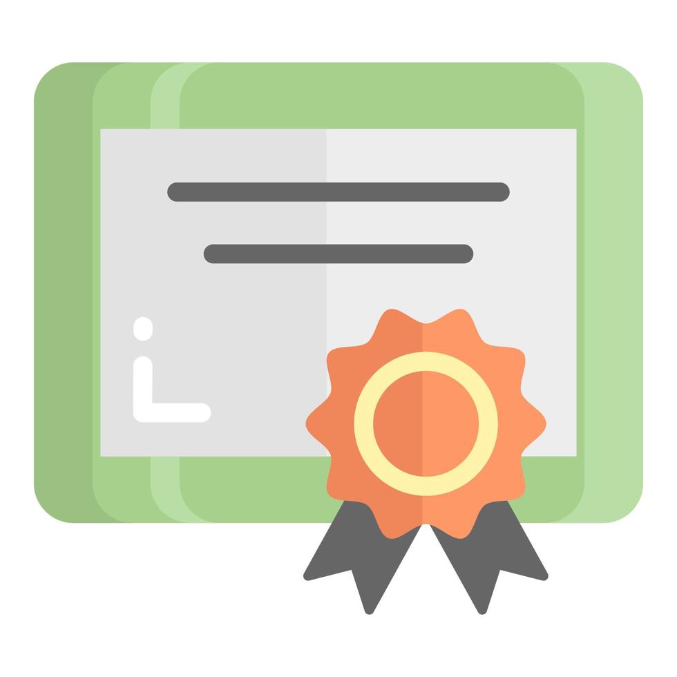 diploma vector flat icon, school and education icon