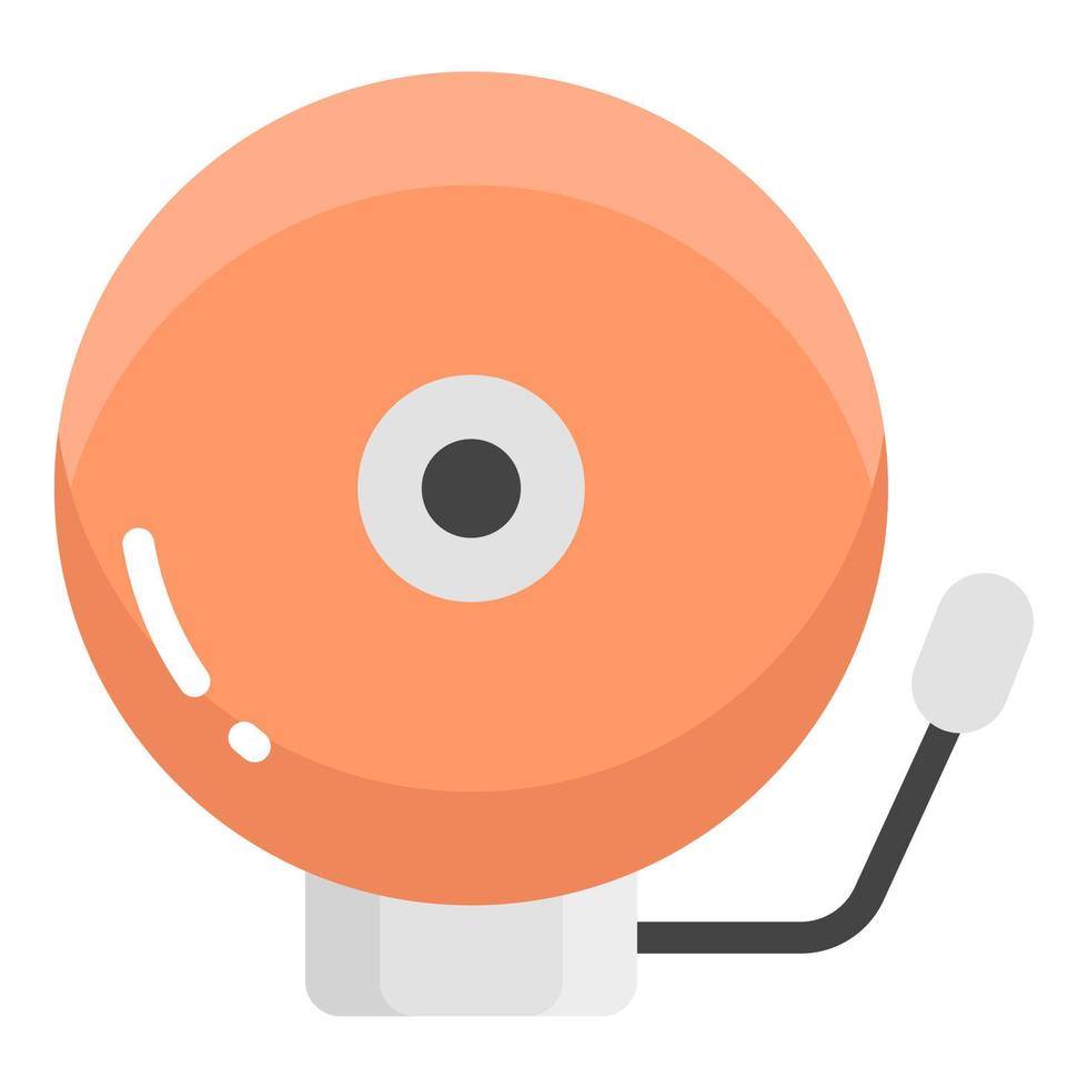 buzzer vector flat icon, school and education icon