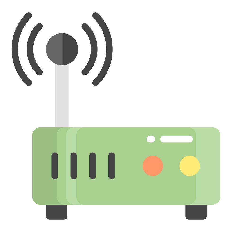 modem vector flat icon, school and education icon