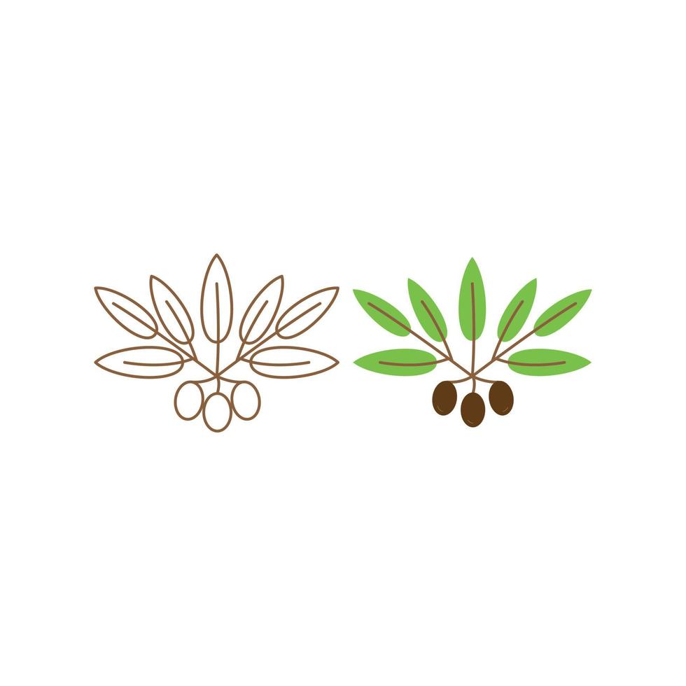 Olive oil. Vector outline icon illustration template