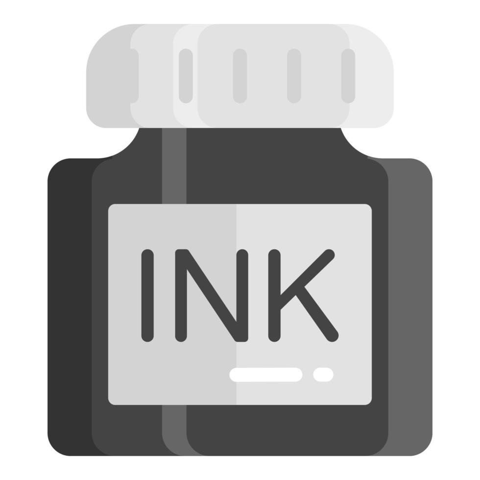 inkpot vector flat icon, school and education icon