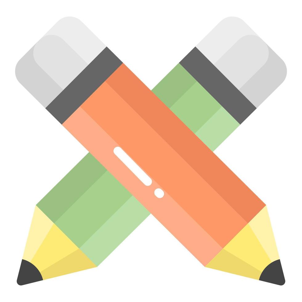 pencils vector flat icon, school and education icon