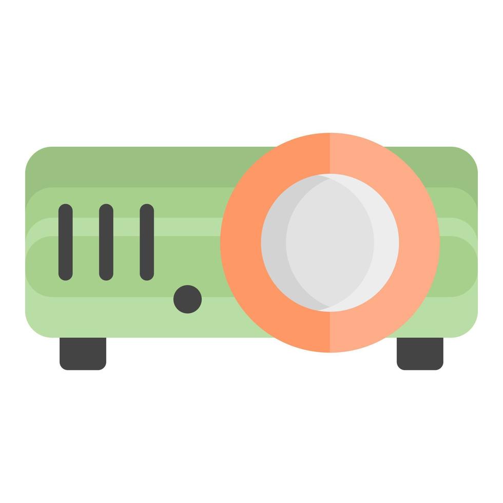 projector camera vector flat icon, school and education icon