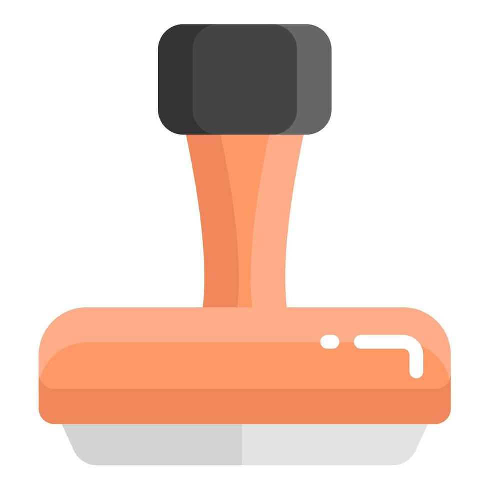 stamp vector flat icon, school and education icon