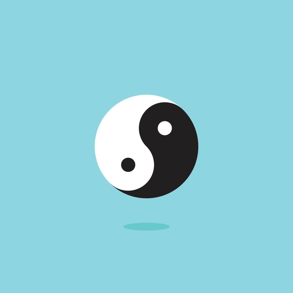 Yin yang, balance. Vector icon template