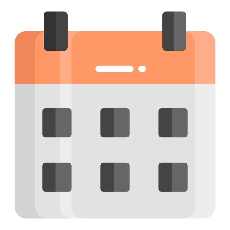 calendar vector flat icon, school and education icon