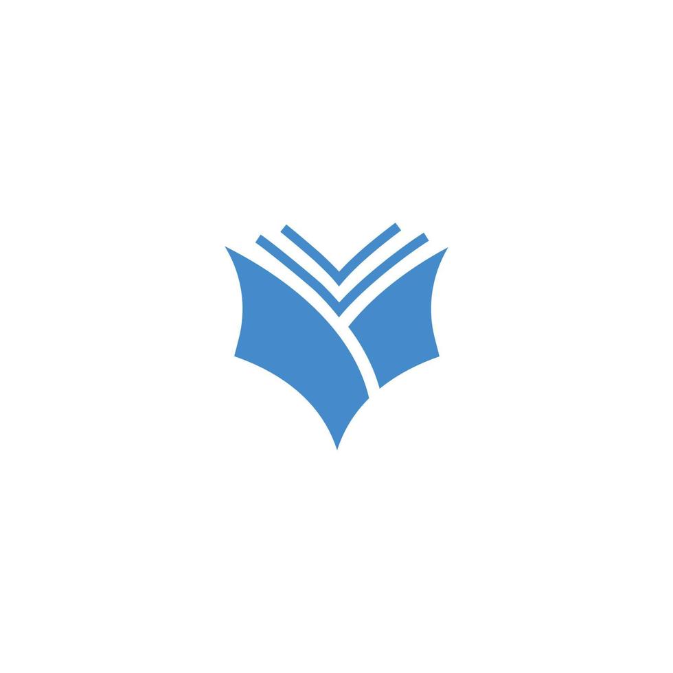 Open book. Vector logo icon template