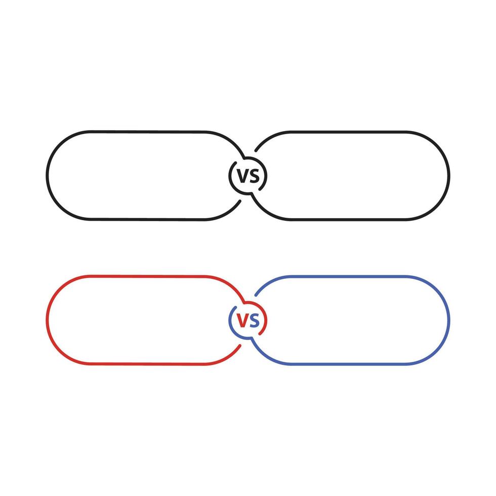 VS, versus. Vector Background illustration templatePrint