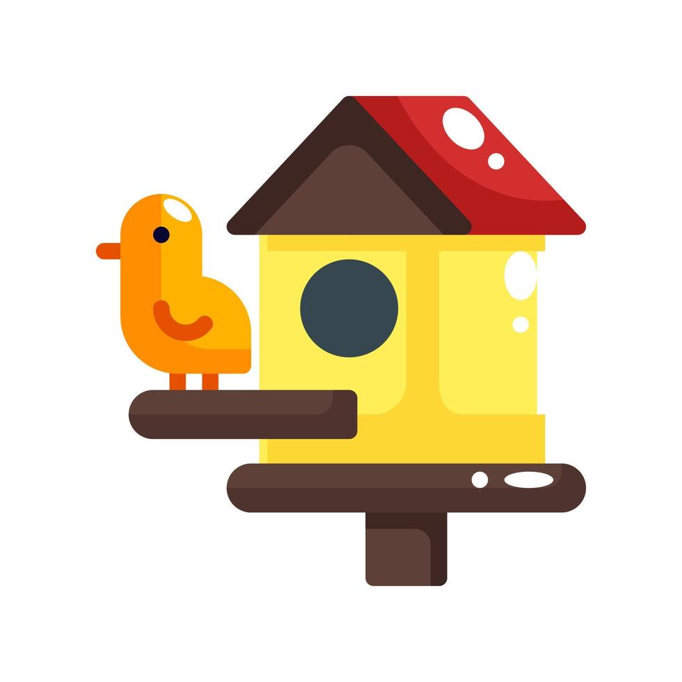 birdhouse flat style icon. vector illustration for graphic design, website, app