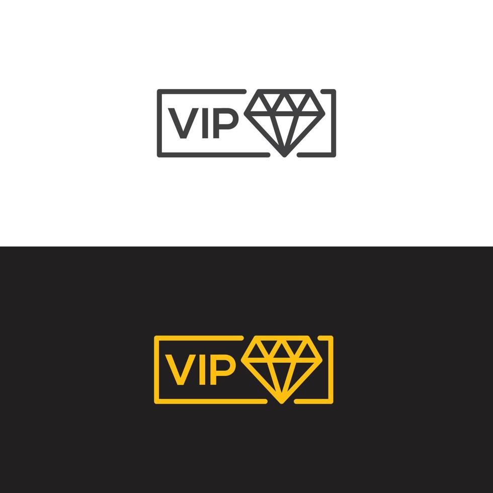 membresía VIP. plantilla de icono de vector