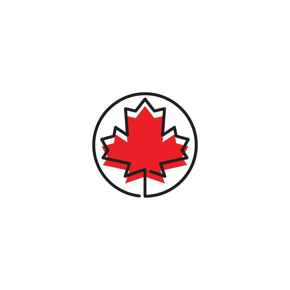 Maple leaf, autumn. Vector logo icon template
