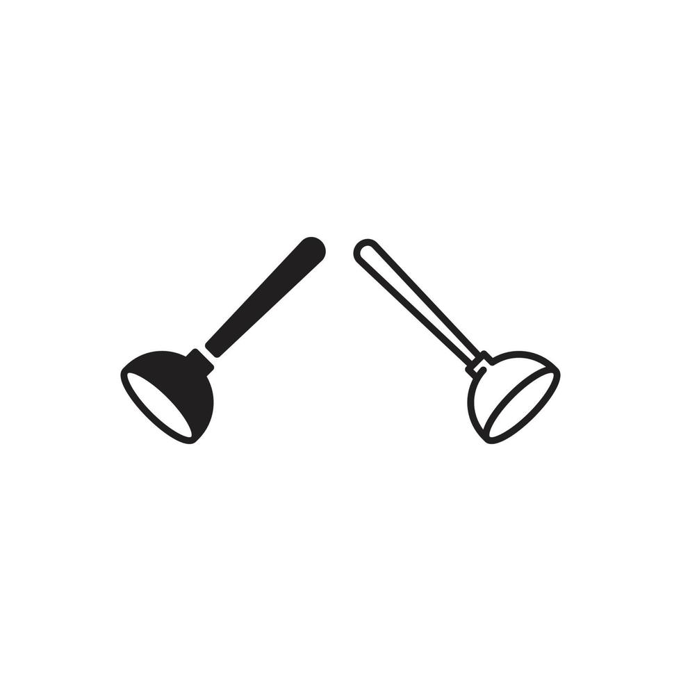 Plunger. Vector icon template