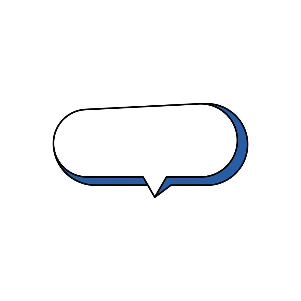 speak bubble text, chatting box, message box outline cartoon vector illustration design. Balloon doodle style of thinking sign symbol.