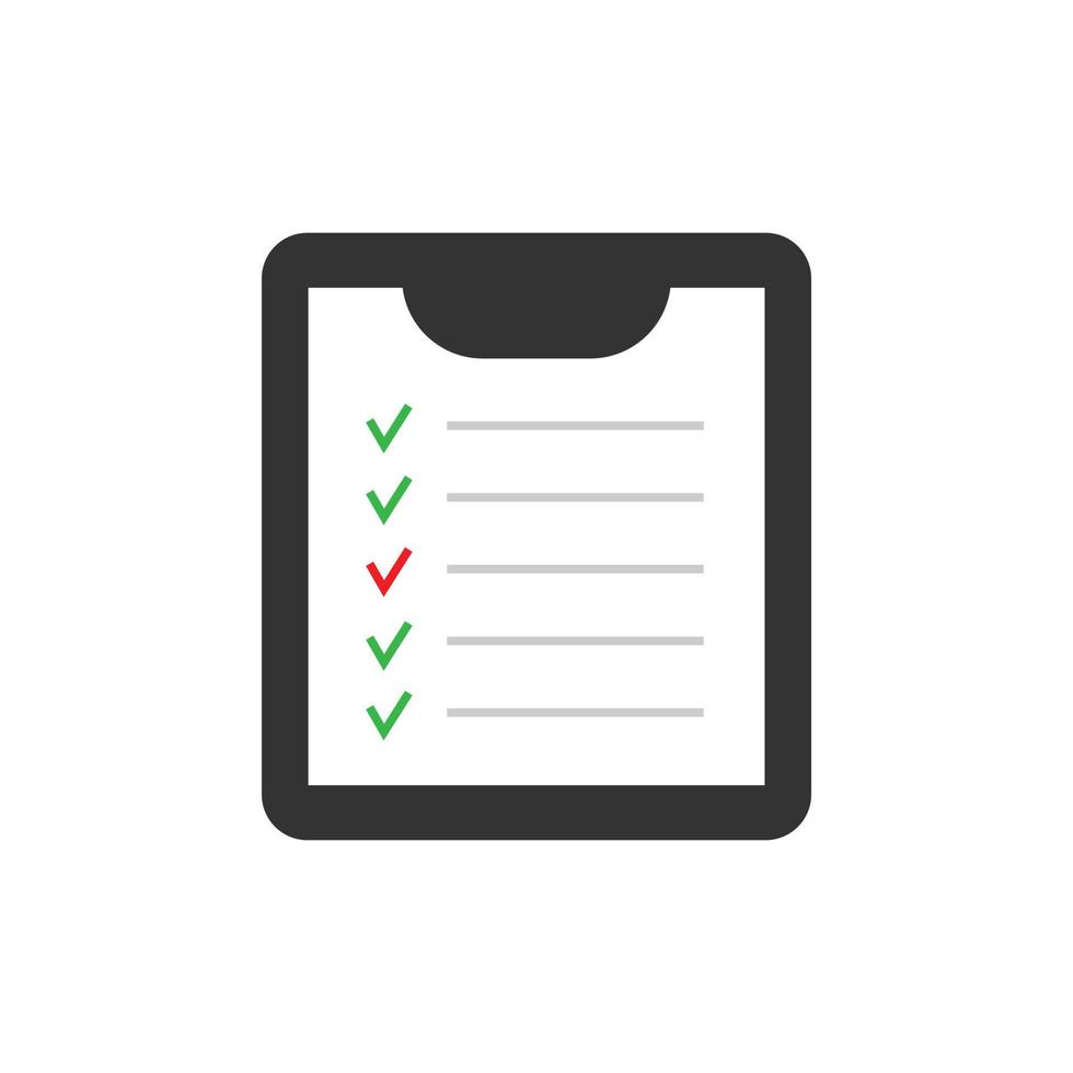 clipboard with checklist icon. to do list symbol. vector illustration