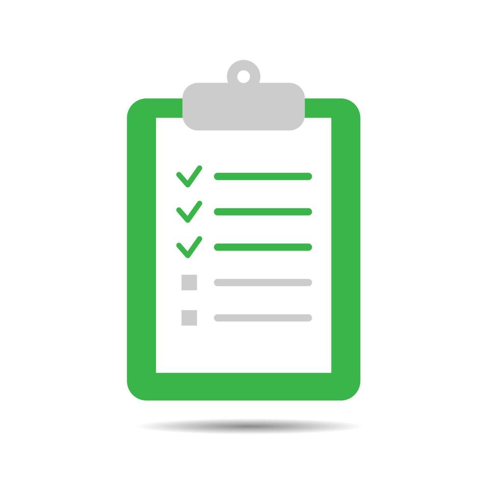 clipboard with checklist icon. to do list symbol. vector illustration