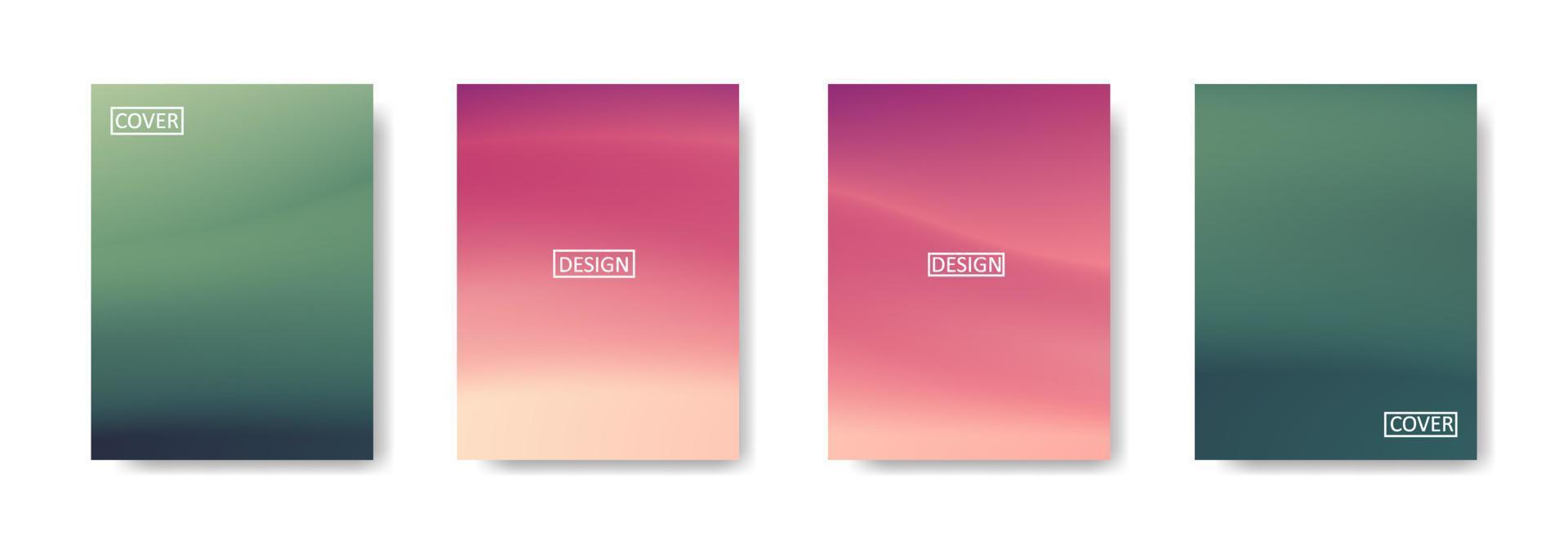 Set of abstract background with beautiful gradation color, colorful background for poster flyer banner backdrop.vertical banner.cool fluid background vector illustration