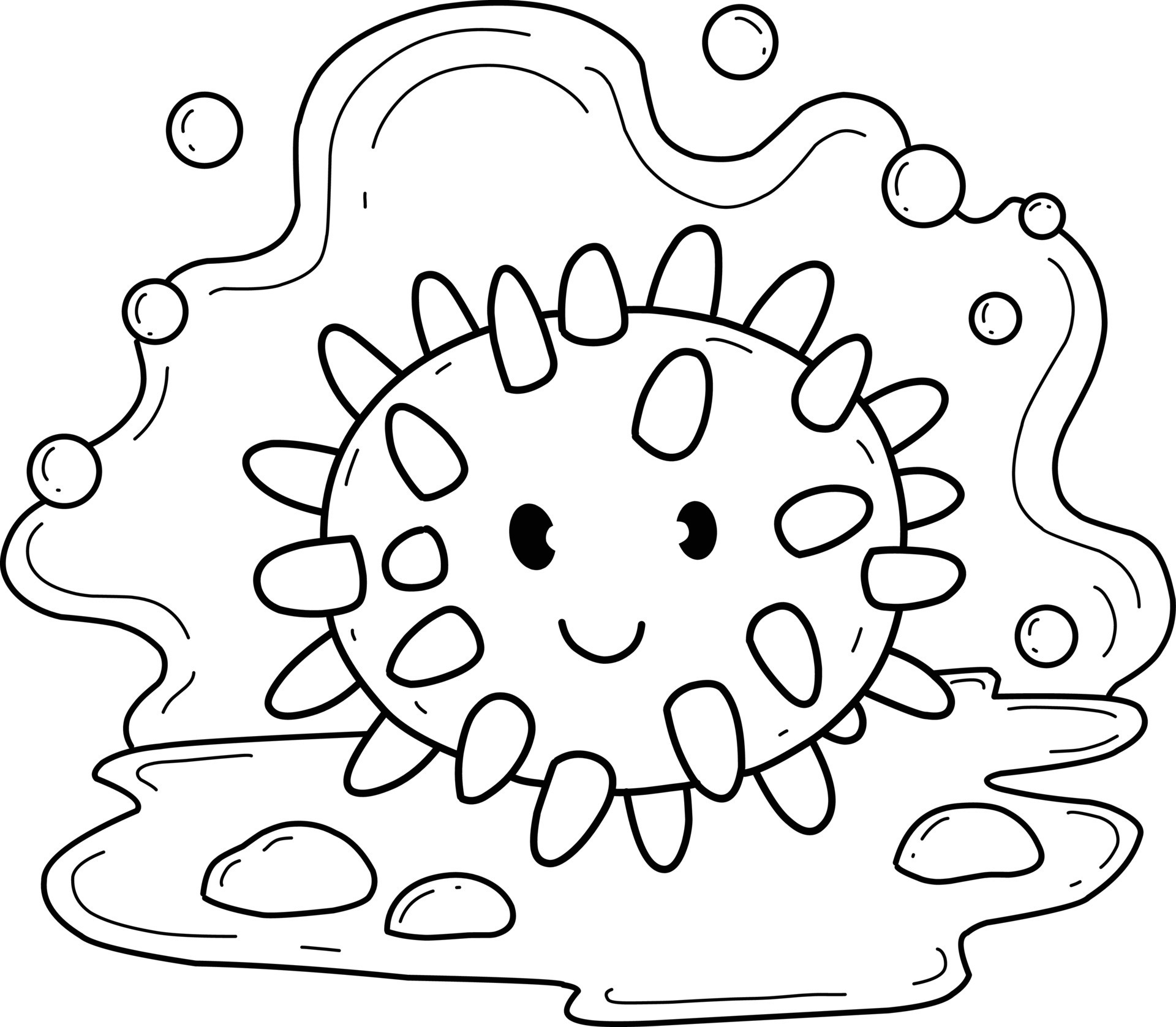 Collection 74 best sea urchin coloring pages , free to print and