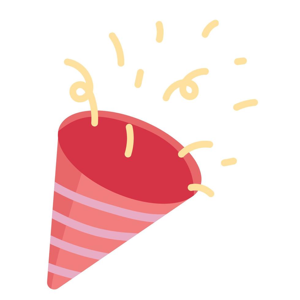 Bright holiday firecracker. Birthday, congratulations, show. festive fireworks firecracker vector