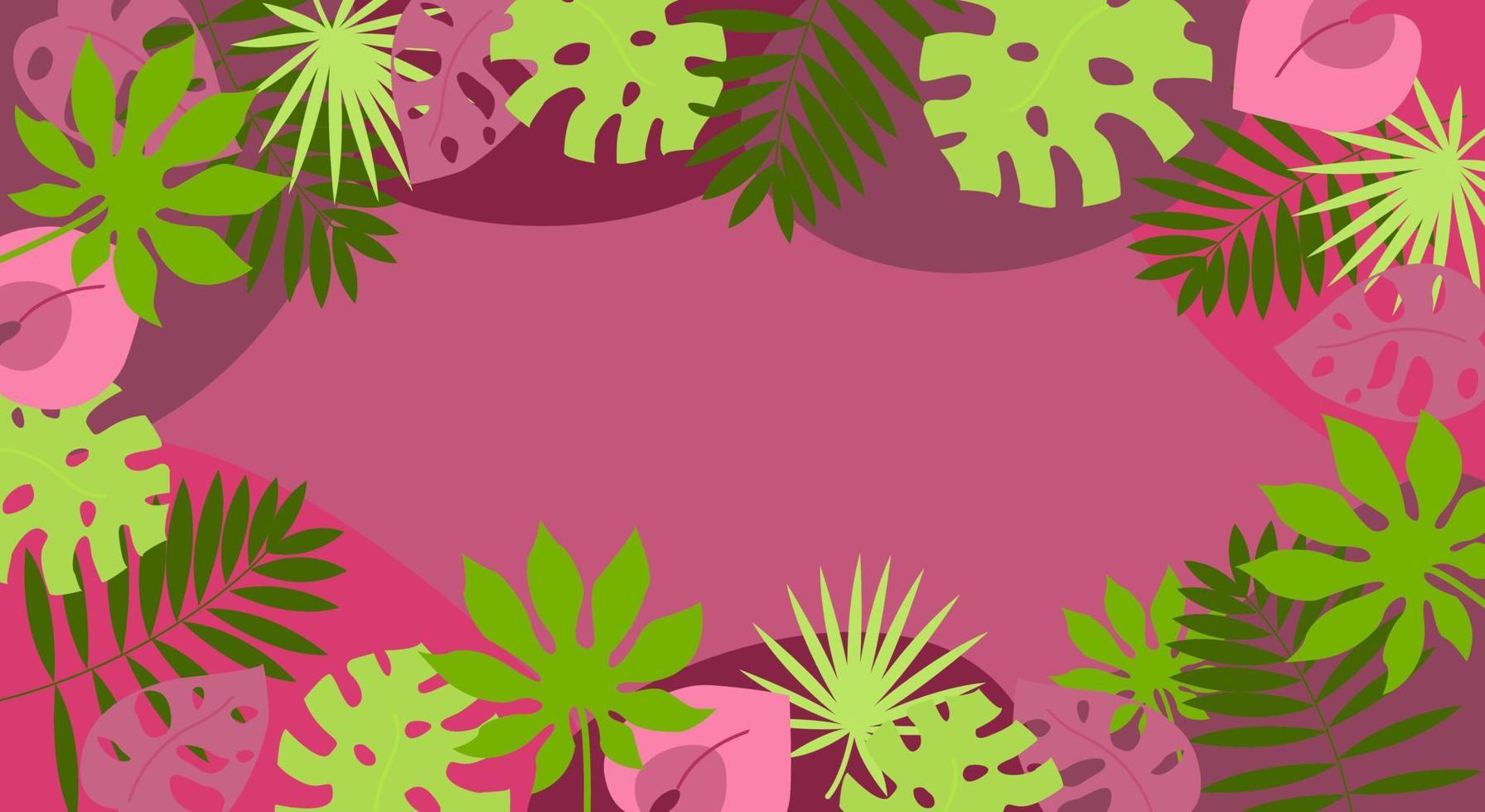 banner con botánico vector