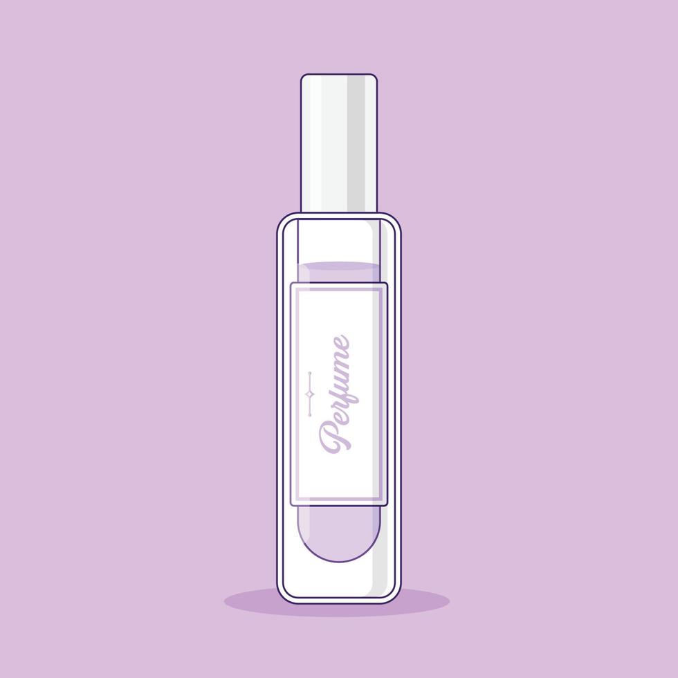 ilustración de icono de vector de perfume. vector cosmético. estilo de caricatura plano adecuado para la página de inicio web, pancarta, volante, pegatina, papel tapiz, fondo