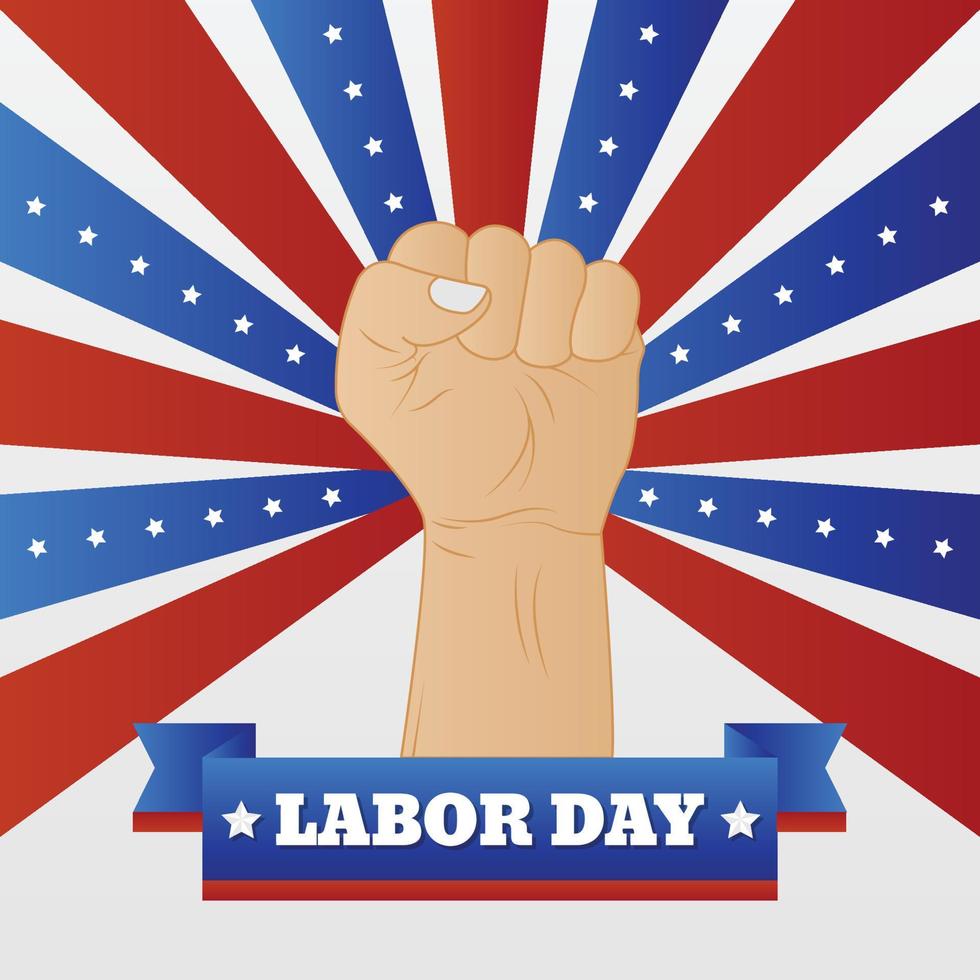 Labor Day Square Banner vector