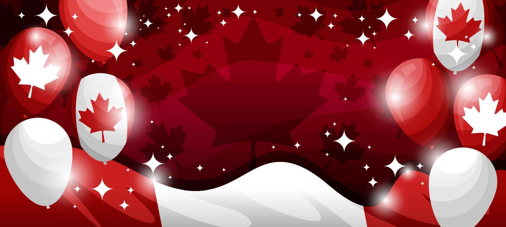 feliz día de canadá fondo vector