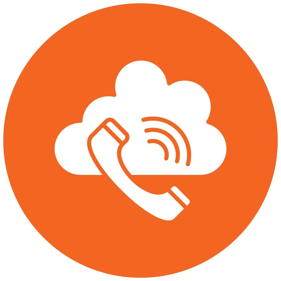 Phone Call Icon Style vector
